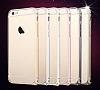 Totu Design iPhone 6 / 6S Mellow Series Bumper ereve Dark Silver Klf - Resim: 1