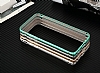Totu Design Bamboo iPhone 6 / 6S Metal Bumper ereve Silver Klf - Resim: 4