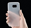 TotuDesign Samsung Galaxy S7 Ultra nce effaf Beyaz Rubber Klf - Resim: 1