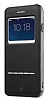 TotuDesign Touch iPhone 6 Plus / 6S Plus Pencereli Siyah Deri Klf - Resim: 1
