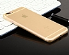 Totu Design Zero Series iPhone 6 / 6S Ultra nce Gold Rubber Klf - Resim: 2
