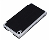 Ufo Sony Xperia Z1 Pencereli Standl Siyah Deri Klf - Resim: 1
