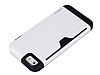 Umku iPhone SE / 5 / 5S Kartlkl Beyaz Sert Rubber Klf - Resim: 3