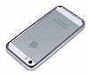 Uniico iPhone SE / 5 / 5S Bumper ereve Silver Klf - Resim: 1
