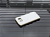 Uniico Samsung Galaxy S6 Metal Kenarl Silver Deri Klf - Resim: 2