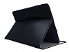 Universal 10.1 in 360 Derece Dner Standl Tablet Siyah Deri Klf - Resim: 1
