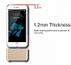 USAMS Ease iPhone 7 / 8 Silver Metal effaf Silikon Klf - Resim: 5
