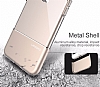 Usams Ease Series iPhone 7 Plus / 8 Plus Gold Metal effaf Silikon Klf - Resim: 6