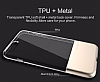 Usams Ease Series iPhone 7 Plus / 8 Plus Dark Silver Metal effaf Silikon Klf - Resim: 2