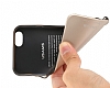 Usams iPhone 6 / 6S Metalik Siyah Silikon Klf - Resim: 4
