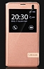 Usams Muge Series HTC One A9 Pencereli Standl Gold Deri Klf - Resim: 3