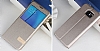 Usams Muge Series Samsung Galaxy Note 5 Pencereli Standl Gold Deri Klf - Resim: 1