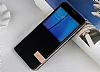 Usams Muge Series Samsung Galaxy Note 5 Pencereli Standl Siyah Deri Klf - Resim: 3