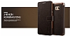Verus Dandy Layered Leather Samsung Galaxy S6 Edge Plus Kahverengi Klf - Resim: 1