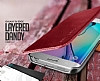 Verus Dandy Layered Leather Samsung Galaxy S6 Edge Siyah Klf - Resim: 6