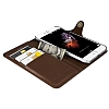 VRS Design Native Diary iPhone 7 Plus / 8 Plus Gerek Deri Koyu Kahverengi Klf - Resim: 1