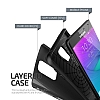 Verus Samsung Galaxy Note Edge Hard Drop Charcoal Black Klf - Resim: 4