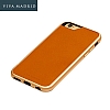 Viva Madrid Avion Classical iPhone 6 / 6S Metal Kenarl Gold Deri Klf - Resim: 3