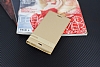 Vodafone Smart N8 Gizli Mknatsl Yan Kapakl Gold Deri Klf - Resim: 1