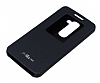 Voia LG G2 Mini Orjinal Uyku Modlu Pencereli Siyah Deri Klf - Resim: 2