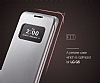 Voia LG G5 Uyku Modlu Pencereli Dark Silver Klf - Resim: 6