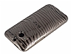Vouni HTC One M8 Zebra Desenli Gold Kristal Klf - Resim: 3