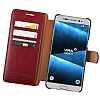 VRS Design Dandy Layered Leather Samsung Galaxy Note FE Krmz Klf - Resim: 2