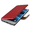 VRS Design Dandy Layered Leather Samsung Galaxy Note FE Krmz Klf - Resim: 3