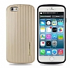 Eiroo Carier iPhone 6 / 6S Silikon Kenarl Gold Rubber Klf - Resim: 1