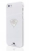 White Diamonds iPhone SE / 5 / 5S Tal Rainbow Beyaz Klf - Resim: 1