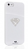 White Diamonds iPhone SE / 5 / 5S Tal Rainbow Beyaz Klf - Resim: 2