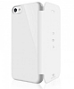 White Diamonds iPhone 5C Booklet Tal nce Yan Kapakl Beyaz Klf - Resim: 1