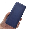 X-Doria Engage Folio Samsung Galaxy S8 Plus Manyetik Kapakl Lacivert Gerek Deri Klf - Resim: 2