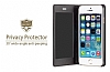 X-Fitted iPhone 6 Plus / 6S Plus Gizli Ekran Pencereli Privacy Siyah Deri Klf - Resim: 4