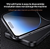 X-Level Ice Crystal iPhone 15 MagSafe zellikli Gri Silikon Klf - Resim: 3