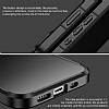 X-Level Ice Crystal iPhone 15 Pro Max MagSafe zellikli Siyah Silikon Klf - Resim: 4