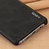 X-Level Vintage Samsung Galaxy Note 5 Siyah Deri Rubber Klf - Resim: 3