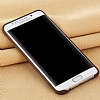 X-Level Vintage Samsung Galaxy S6 Edge Plus Kahverengi Deri Rubber Klf - Resim: 2