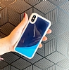 iPhone X / XS Neon Kumlu Lacivert Silikon Klf - Resim: 1