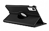 Xiaomi Redmi Pad SE 360 Derece Dner Standl Siyah Deri Klf - Resim: 2