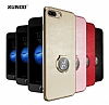 Xundd Vette Series iPhone 6 / 6S Silikon Kenarl Gold Deri Klf - Resim: 5