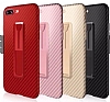 Xundd Vision Series iPhone 7 Plus / 8 Plus Karbon Gold Silikon Klf - Resim: 5