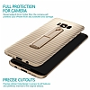 Xundd Vision Series Samsung Galaxy S8 Plus Karbon Gold Silikon Klf - Resim: 5