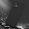 Zore GKK Ays iPhone 12 6.1 in 360 Derece Koruma Siyah Rubber Klf - Resim: 2