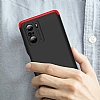 Zore GKK Ays Xiaomi Redmi K40 360 Derece Koruma Siyah-Gri Rubber Klf - Resim: 3
