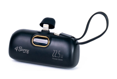 4Berry 5000 mAh Mini Lightning Powerbank | Tak-Çalıştır | Type-C Dahili Kablolu - 12