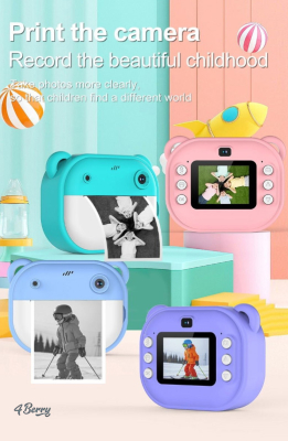 4Berry Mini Termal Yazıcılı Dijital Çocuk Kamerası-Anında Fotoğraf - 7