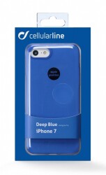 Cellularline iPhone X / XS Color UltraSlim Şeffaf Koyu Mavi Kılıf - 2