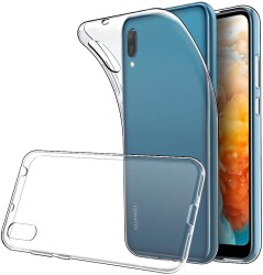 Dafoni Aircraft Huawei Y6 2019 Ultra İnce Şeffaf Silikon Kılıf - Dafoni