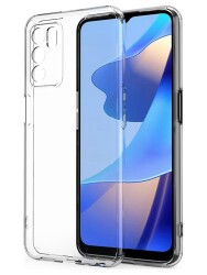 Dafoni Aircraft Oppo A16 Ultra İnce Şeffaf Silikon Kılıf - Dafoni